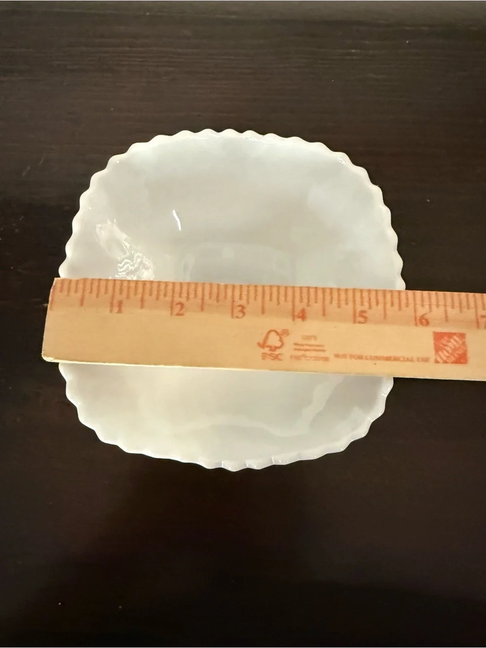 Vintage milk glass candy dish